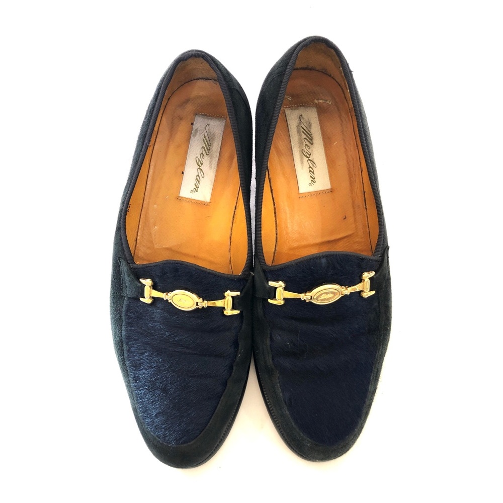 Mezlan Blue Suede Shoes Loafers | 10611